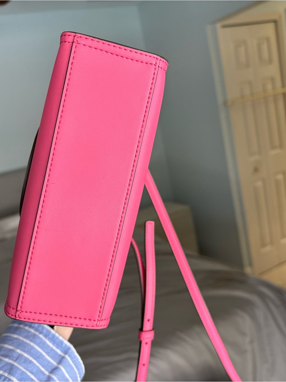Tory Burch Pink Mini Ella Tote - Picture 4 of 6